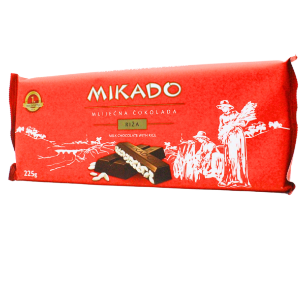 Čokolada Mikado riža 225g