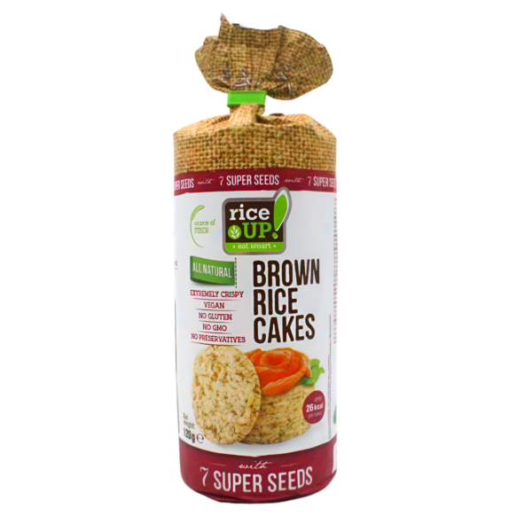 Kolačići od smeđe riže , RiceUP  7 super sjemenki, 120 g