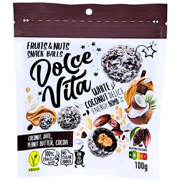 Snack balls kokos,kakao 100 g Dolce Vita