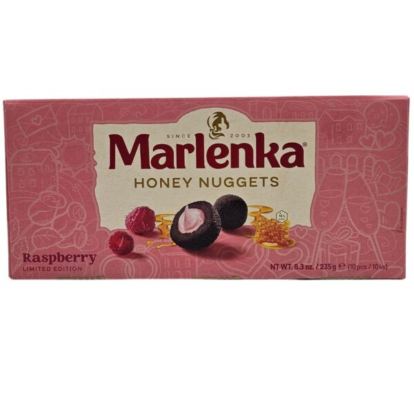 Marlenka Honey nuggets raspberry 235 g